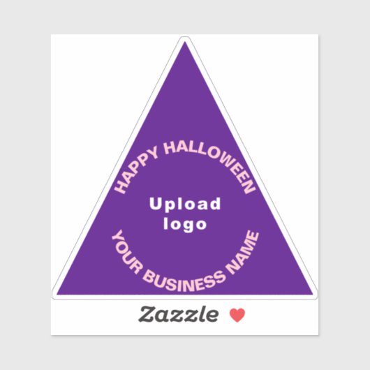 Autocollant vinyle triangle violet d'Halloween d'a (Feuille)