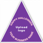 Autocollant vinyle triangle violet Halloween pour (Devant)