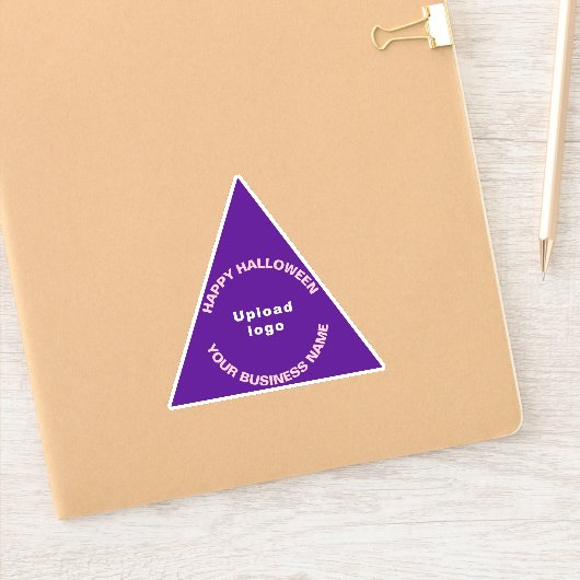 Autocollant vinyle triangle violet Halloween pour (Carnet)