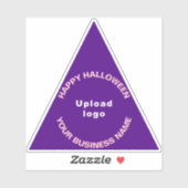 Autocollant vinyle triangle violet Halloween pour (Feuille)