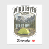 Autocollant vinyle Wind River Range (Feuille)