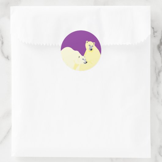 Autocollant violet à âme d'hiver (Sac)