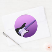 Autocollant violet guitare (Enveloppe)
