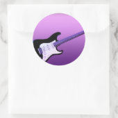 Autocollant violet guitare (Sac)