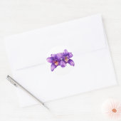 Autocollant violet orchidée (Enveloppe)