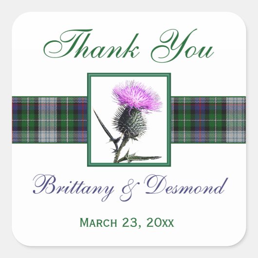 Autocollant violet, vert, biseau blanc de 1,5 po (Devant)