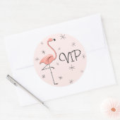 Autocollant VIP rose Flamant rose (Enveloppe)