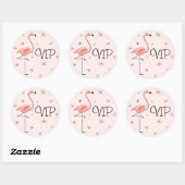 Autocollant VIP rose Flamant rose (Feuille)