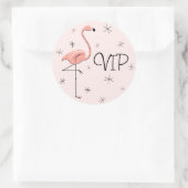 Autocollant VIP rose Flamant rose (Sac)