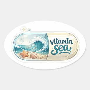 Autocollant Vitamin Sea