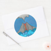 Autocollant Volcano Expressionniste Original Art P (Enveloppe)