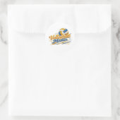 Autocollant Volleyball Mama (Rétro Script) (Sac)