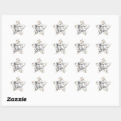 Autocollant "Vous êtes une étoile" – Étoiles dorée (Feuille)