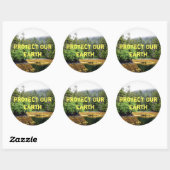 Autocollant Vues verdoyantes (Feuille)