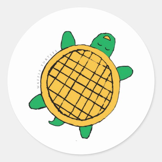 autocollant Waffle Turtles (Devant)