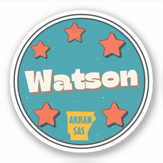 Autocollant Watson, Arkansas (Devant)