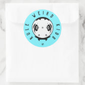 Autocollant Weird Kids Rule – devise drôle de biza (Sac)