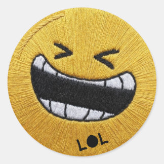Autocollant WhatsApp Emoji drôle LOL qui rit | Cut