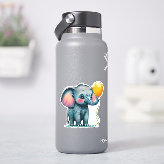 Autocollant Whimsical pour éléphant mignon pour en (HydroFlask)