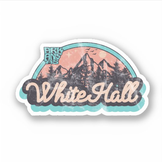 Autocollant White Hall, Arkansas (Devant)