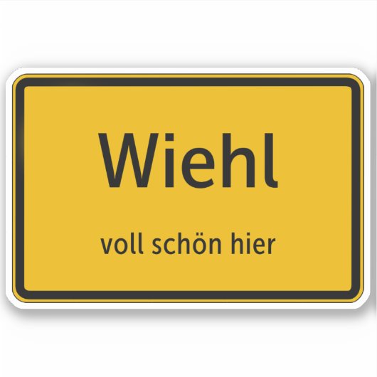 Autocollant Wiehl Sticker (Devant)
