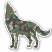 Autocollant Wolf Camo (Devant)
