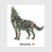 Autocollant Wolf Camo (Feuille)