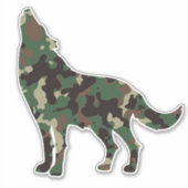 Autocollant Wolf Camo (Devant)
