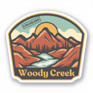 Autocollant Woody Creek, Colorado