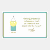 Autocollant WRITER de Poet Adiela Akoo (Devant)