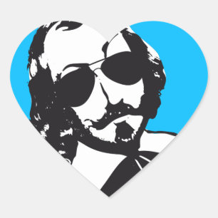 Autocollant x20 Samuel Champlain Hipster lunettes