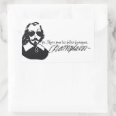 Autocollant x20 Samuel Champlain Hipster lunettes (Sac)