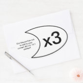 Autocollant x3 de marathon (Enveloppe)