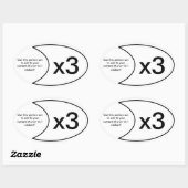 Autocollant x3 de marathon (Feuille)