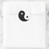 autocollant Yin yang noir et blanc (Sac)