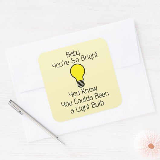 Autocollant You're So Bright (Enveloppe)