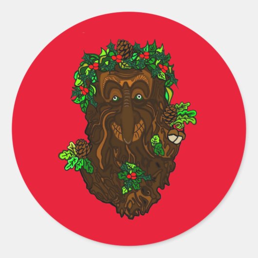 Autocollant Yuletide Greenman (Devant)