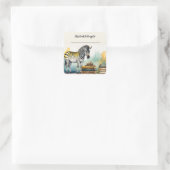 Autocollant Zebra et Livres modifiables (Sac)
