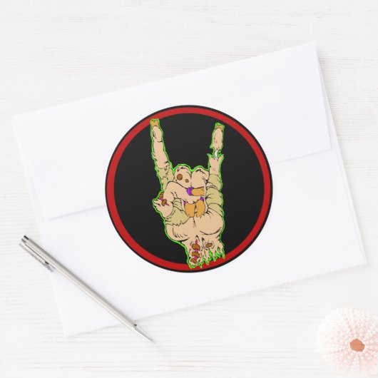 Autocollant Zombies Rock (ancienne version) (Enveloppe)