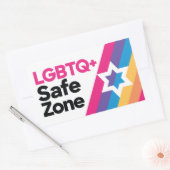 Autocollant Zone de sécurité LGBTQ+ (Enveloppe)