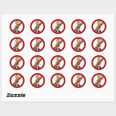 Autocollant Zone Sans Arachides (Feuille)