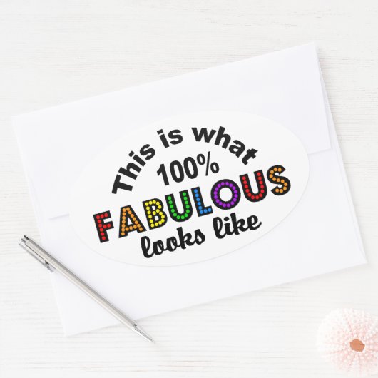 Autocollants 100% FABULEUX (Enveloppe)