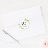 autocollants 10 ans d'anniversaire (Enveloppe)