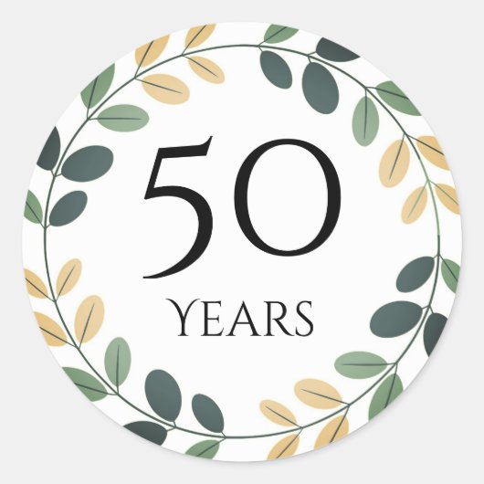 autocollants 50 ans anniversaire (Devant)