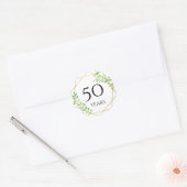 autocollants 50 ans anniversaire (Enveloppe)