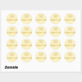Autocollants 50e Anniversaire de Mariage (Feuille)