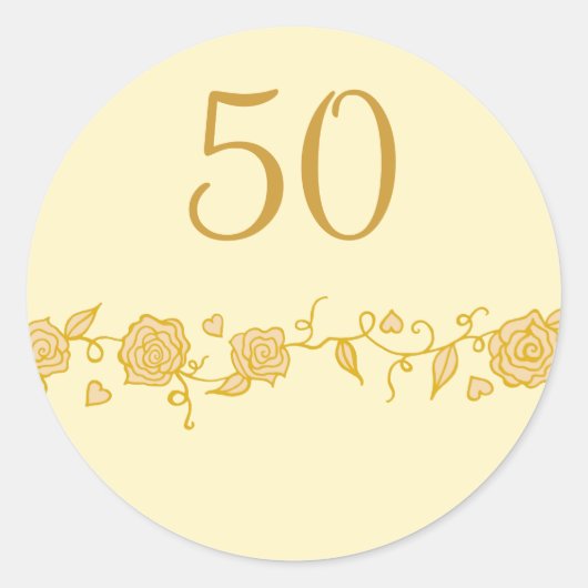 Autocollants 50e Anniversaire de Mariage (Devant)