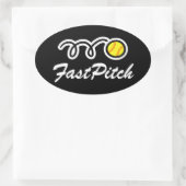 Autocollants à balle molle rapide | Forme ovale (Sac)