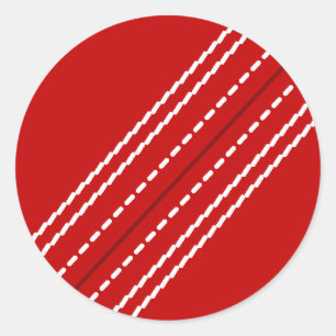 Autocollants à billes de cricket rouges   Personna
