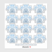 Autocollants à capuche à capuche à l'icône en dama (Feuille)